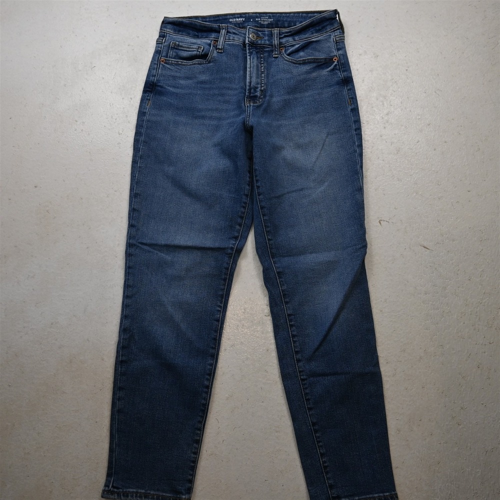 Old Navy 6 High Rise OG Straight Medium Stretch Denim Womens Jeans